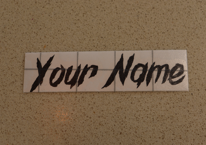 1x Personalised Name Sticker 8X2CM