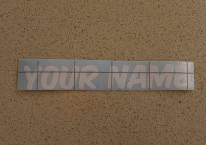 1x Personalised Name Sticker 8X2CM